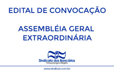 EDITAL DE CONVOCAÇÃO ASSEMBLÉIA GERAL ORDINÁRIA