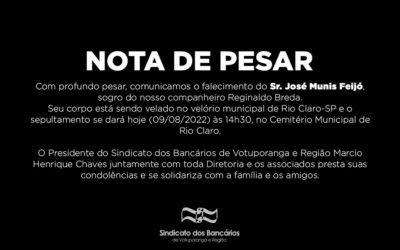 NOTA DE PESAR