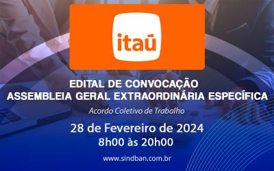 Edital de Convocação para Votação Itaú