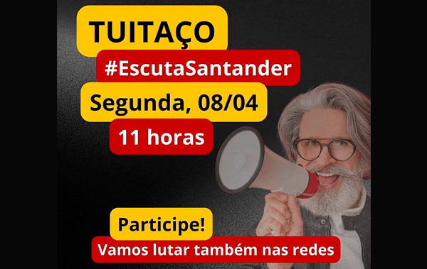 Tuitaço Escuta Santander