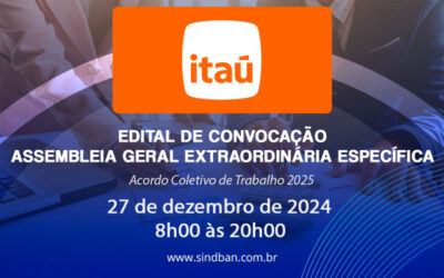 EDITAL ASSEMBLEIA GERAL ITAU