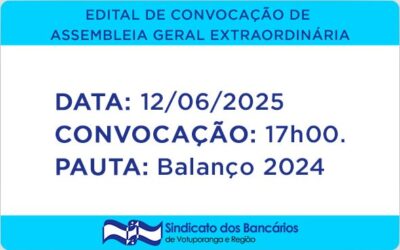EDITAL DE CONVOCAÇÃOASSEMBLEIA GERAL ORDINÁRIA
