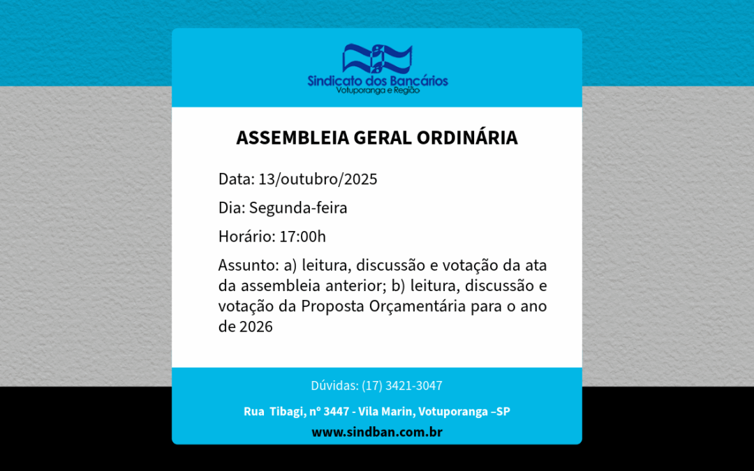 ASSEMBLEIA GERAL ORDINÁRIA
