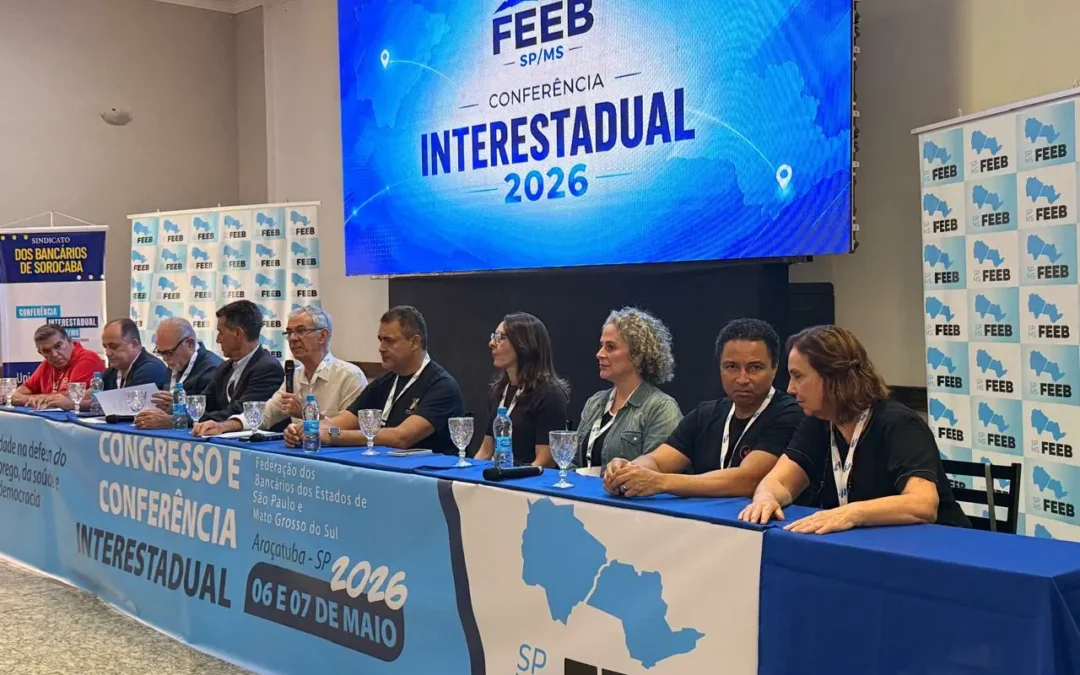 Congresso e Conferência Interestadual da Feeb SP/MS reúne cerca de 200 representantes bancários em Araçatuba