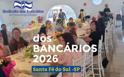 Almoço Especial dos Bancários reúne categoria em Santa Fé do Sul