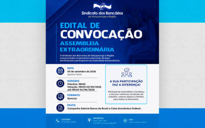 EDITAL DE CONVOCAÇÃO Banco do Brasil e Caixa